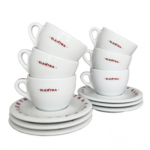 Elektra Cappuccino Cups White