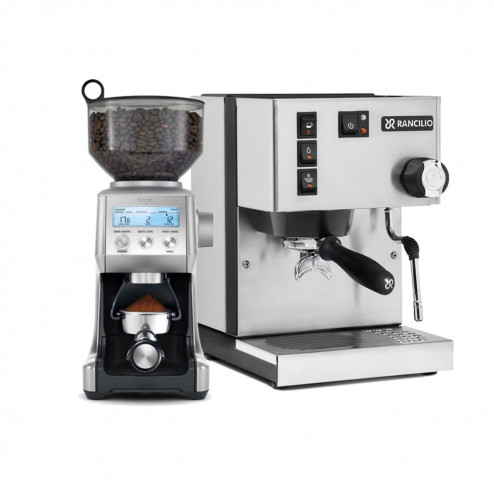 Rancilio Silvia V6 E & Sage the Smart Grinder Pro