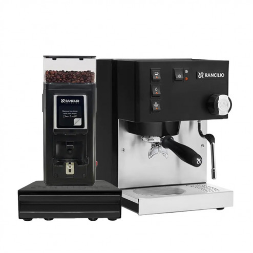 Rancilio Silvia V6 Black & Rancilio Stile SD Svart & Rancilio Knock Box