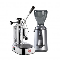 La Pavoni Europiccola EL LPLELQ01EU & Nuova Simonelli Grinta AMMT Krom