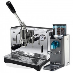 Ponte Vecchio Lusso 1Gr Chrome and Rancilio Rocky SD