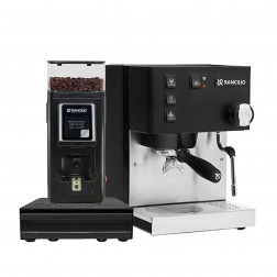 Rancilio Silvia V6 Black & Rancilio Stile SD Svart & Rancilio Knock Box