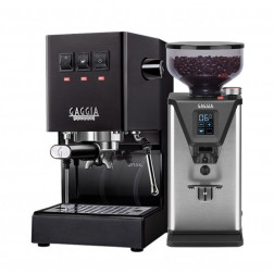 Gaggia Classic Pro E24 Thunder Black & Gaggia MDF 55